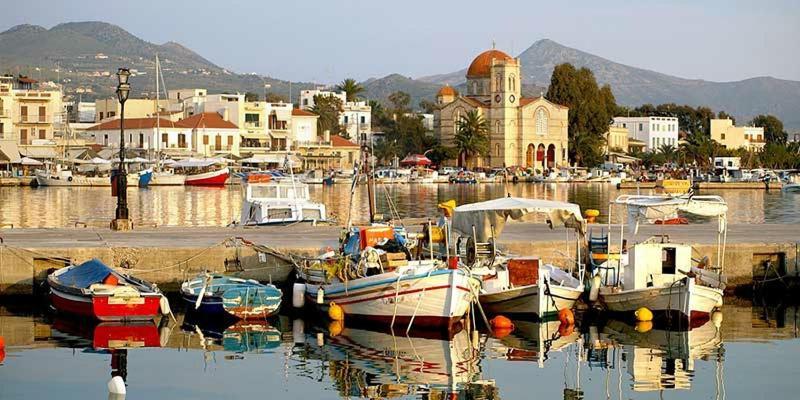 Παραθαλασσια Στουντιο Μιχαλιας Sea View Studio Michalias Agia Marina  Exterior foto