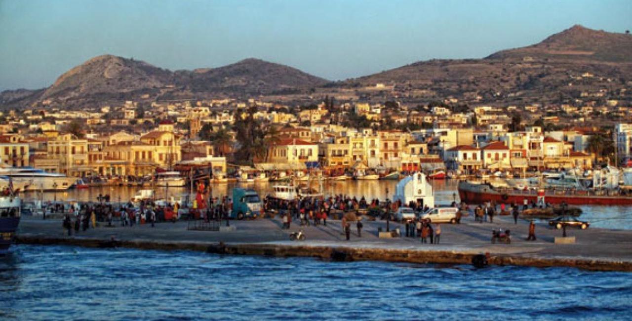 Παραθαλασσια Στουντιο Μιχαλιας Sea View Studio Michalias Agia Marina  Exterior foto